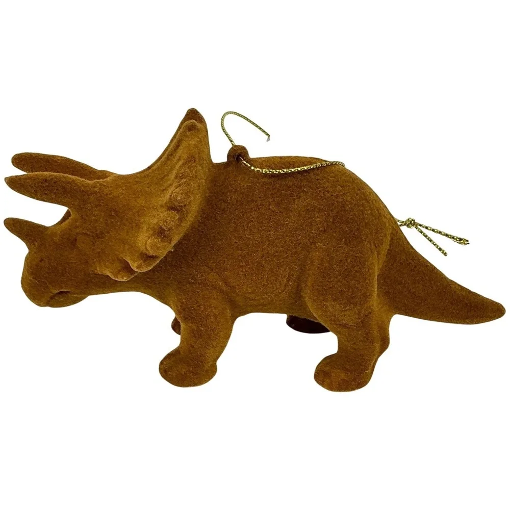 Set Of 3 Wondershop at Target Triceratops Dinosaur Ornament Holiday Decoration‎